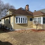 Roof and siding before