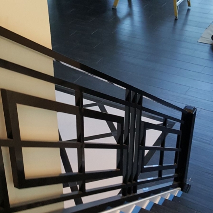 Indoor aluminium railing