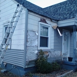 Left gable before.