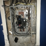 100 Amp Electrical Panel Replacement-Before Photo