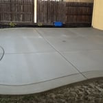 Concrete patio