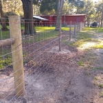 48" tall Field Fence with round posts