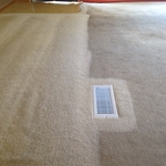 Living room during cleaning