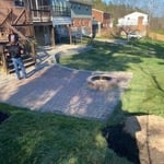 Patio, Fire pit, Retaining Wall
