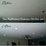 New install of LED recessed lighting & ceiling