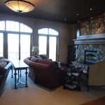 finished living room of home in Wyoming