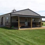Post frame garage w/office