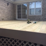 Replaced old decking and supports