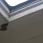 Soffit Repair before picture