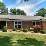 Front View, Dark Bronze Gutters
