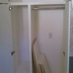 Floor to ceiling pantry/ coat closet