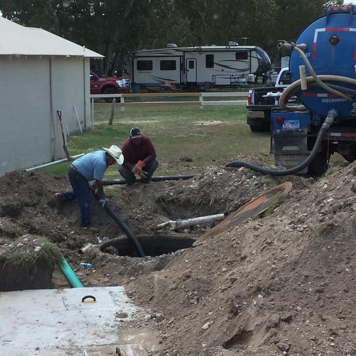 Septic tank cleaning