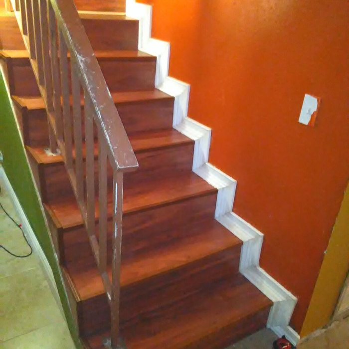 wooden stairs