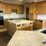 Oak Cabinets- Large Kitchen Before