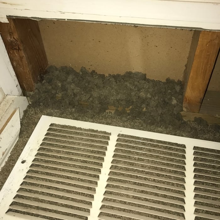 Before air duct cleaning