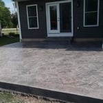Stamped patio