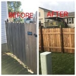 Old fence turned to new