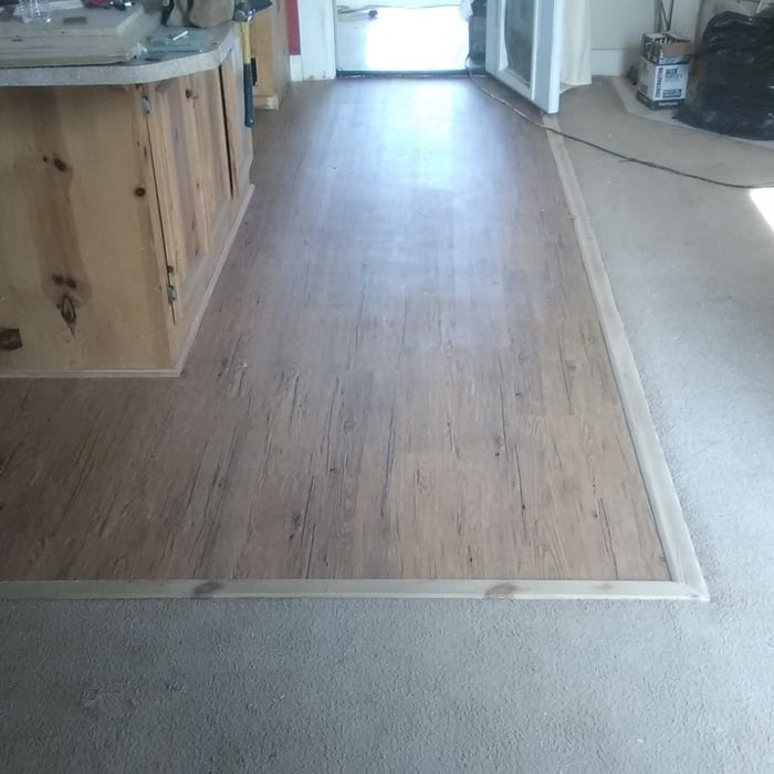 flooring done with trim