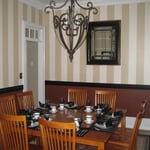 Trim work and painting