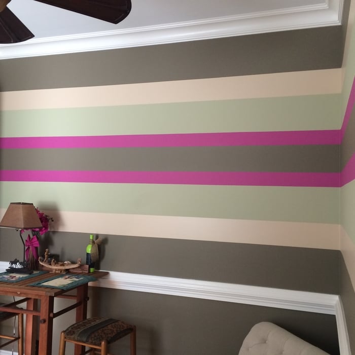 Trim work and painting