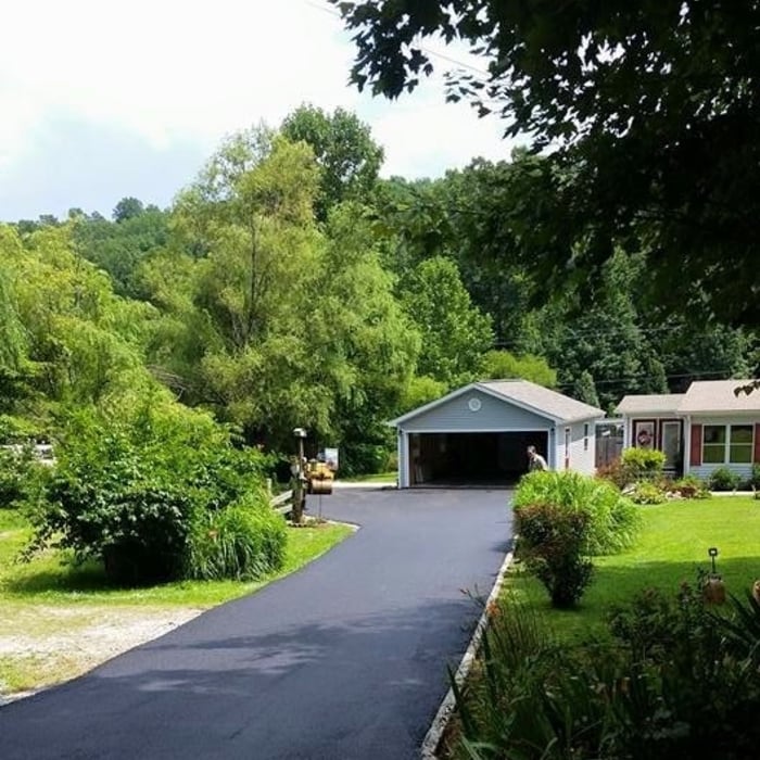 Blacktop driveways