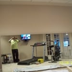 Mirrored Workout Room
