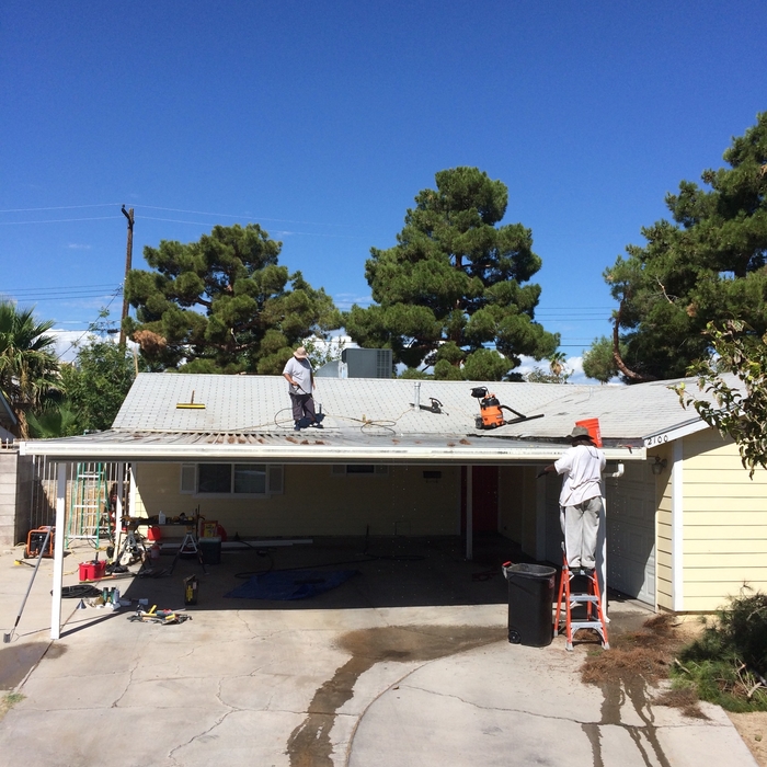Powerwash carport