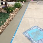 Stamped overlay border