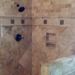 Tile shower
