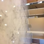 Pearl epoxy with titanium highlights