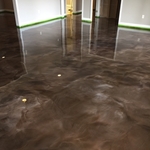 Coffee brown epoxy with pearl highlights