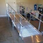 Ramp installed in garage