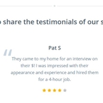testimonials