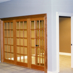 Refinished wood doors