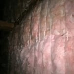 Installed new insulation in crawlspace