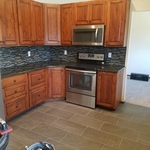 Backsplash sand kitchen floor