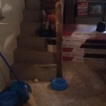 old flooring that was being taken out