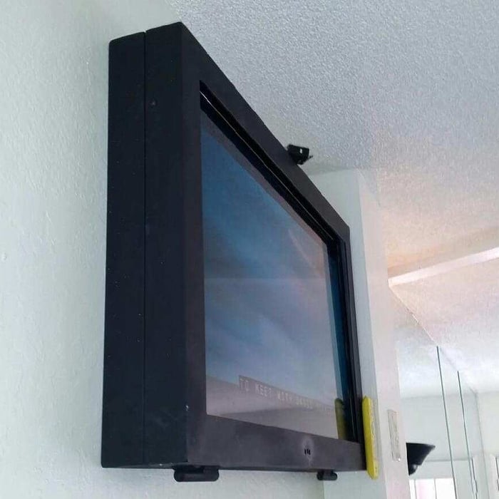 Installed TVs in fitness center of apt compelex