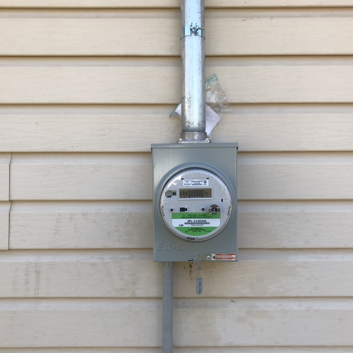 New meter base and tag