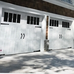 Recessed carriage style doors