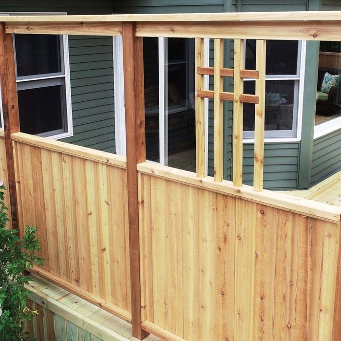 Cedar with Privacy Fence