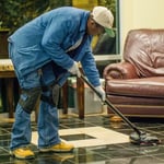 during the cleaning process