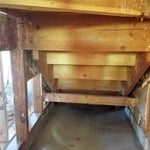 Stairs before soundproofing