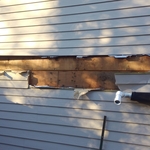 Damaged siding