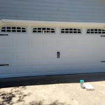 New steel door