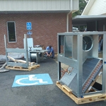 Attic is ready for one 10 air handler