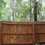 clean sections of fence
