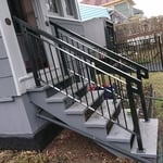 Railings in the rear