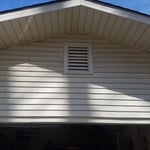 Wash house and driveway.
