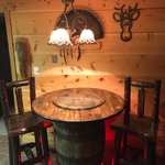 custom chairs and bar